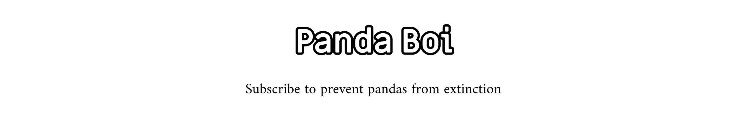 PANDA BOI's BANNER