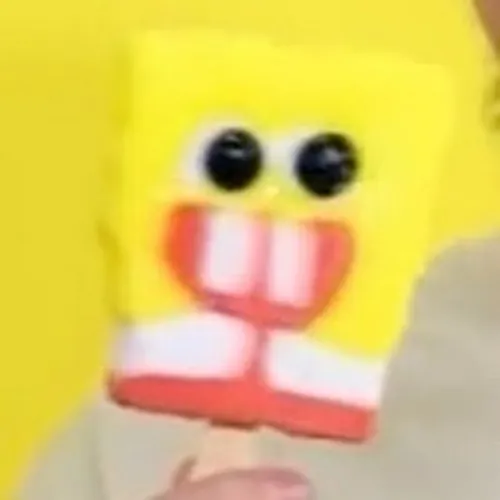 Perfect MrBeast spongebob popsicle
